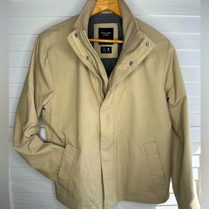 Abercrombie & Fitch Fleece-Lined Mock Neck Jacket